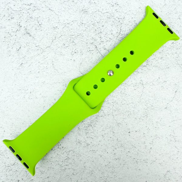 Classic Silicone Strap Apple Watch - Electric Green