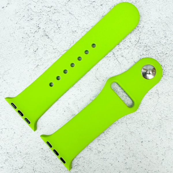 Classic Silicone Strap Apple Watch - Electric Green