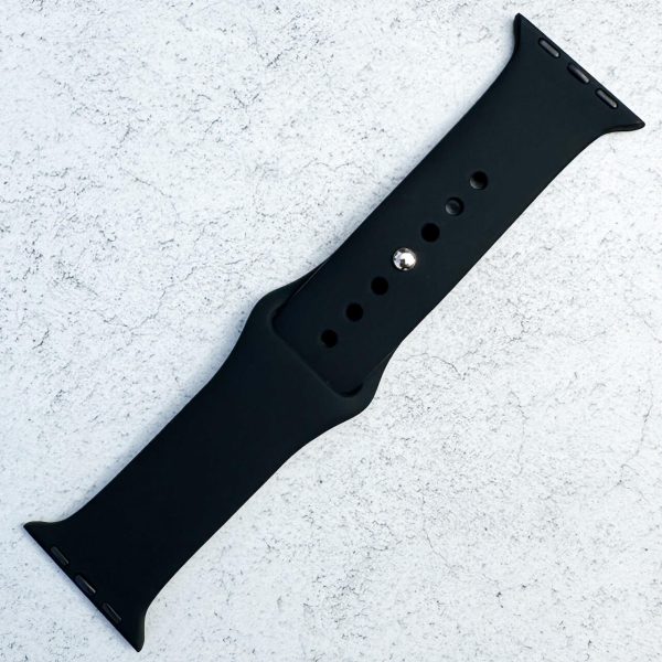 Classic Silicone Strap For Apple Watch | BLACK