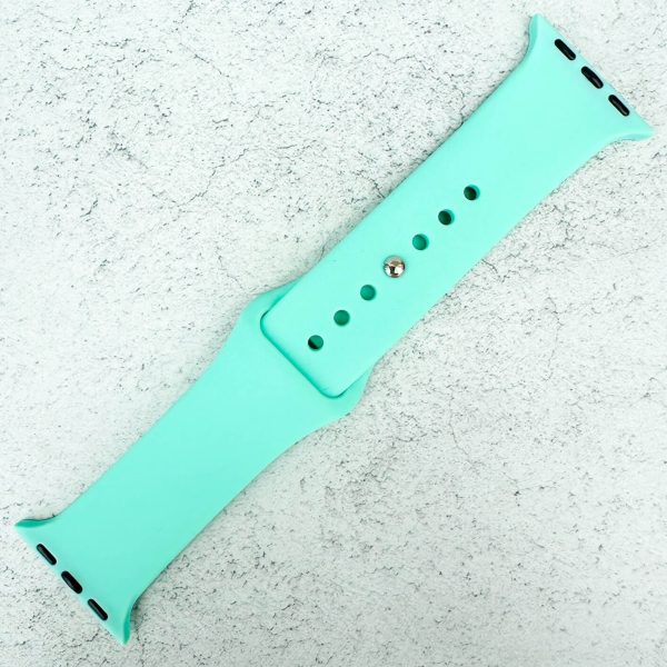 Classic Silicone Strap Apple Watch - Aqua Green