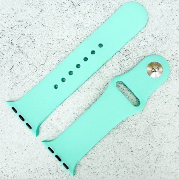 Classic Silicone Strap Apple Watch - Aqua Green