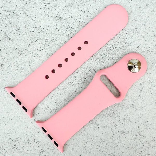 Classic Silicone Strap Apple Watch - Vintage Pink
