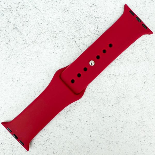 Classic Silicone Strap Apple Watch - Wine Red