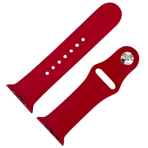 Classic Silicone Strap Apple Watch - Wine Red
