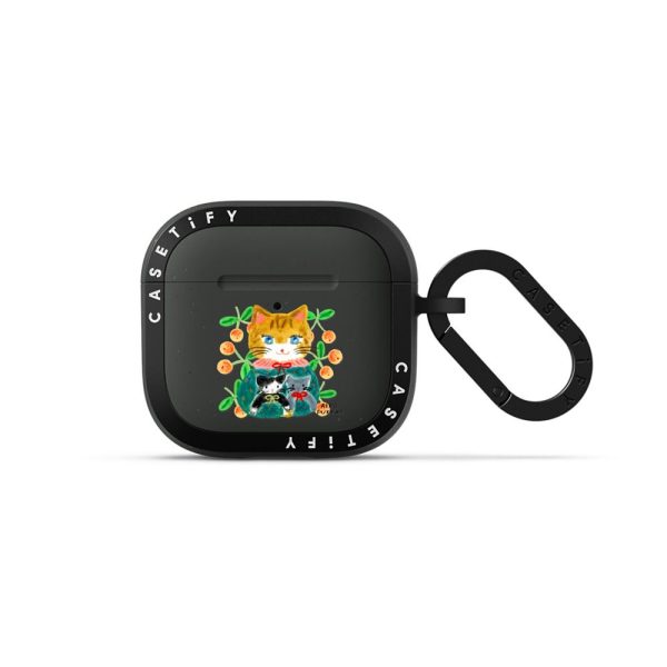 cat and stuffed cats AirPods Case