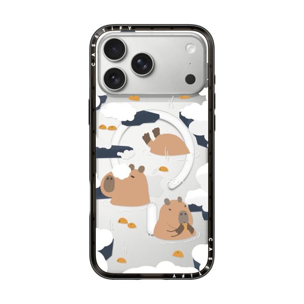 Casevello Floating Capybara iPhone Case