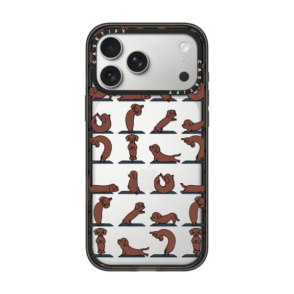 Casevello Dachshund Yoga iPhone Case