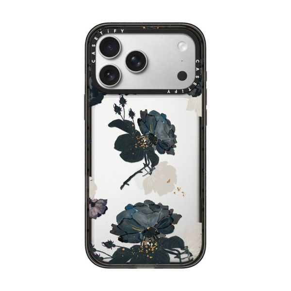 Casevello White and Black Floral iPhone Case