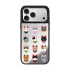 Casevello Lucky Cat Grid iPhone Case