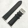 Genuine Leather Watch Strap Apple Watch - Carbon Black