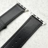 Genuine Leather Watch Strap Apple Watch - Carbon Black