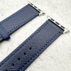 Genuine Leather Watch Strap Apple Watch - Ink Blue