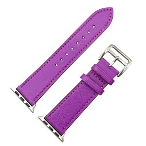 Genuine Leather Watch Strap Apple Watch - Purple