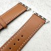 Genuine Leather Watch Strap Apple Watch - Tan Brown