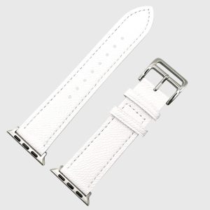 Genuine Leather Watch Strap Apple Watch - White