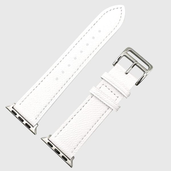 Genuine Leather Watch Strap Apple Watch - White
