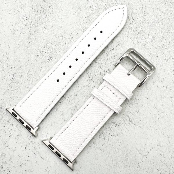 Genuine Leather Watch Strap Apple Watch - White