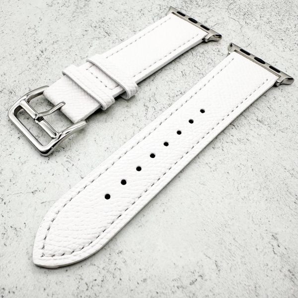 Genuine Leather Watch Strap Apple Watch - White