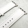 Genuine Leather Watch Strap Apple Watch - White