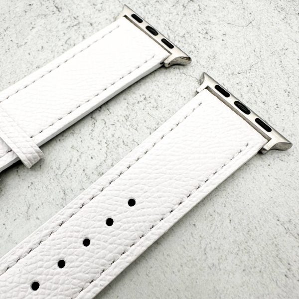 Genuine Leather Watch Strap Apple Watch - White