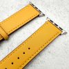 Genuine Leather Watch Strap Apple Watch - Amber Yellow
