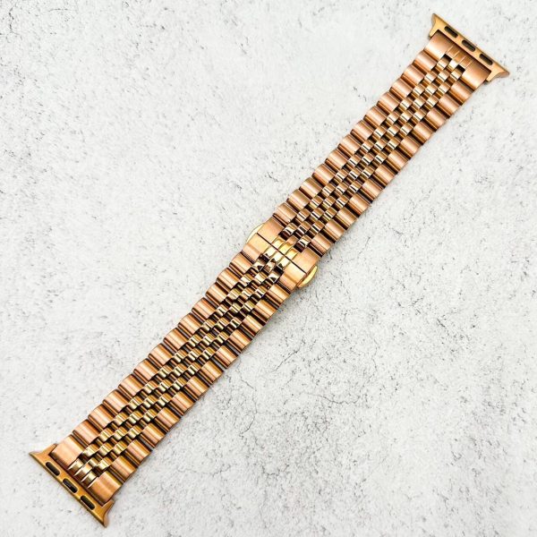 Jubilee Metal Strap Apple Watch - Rose Gold