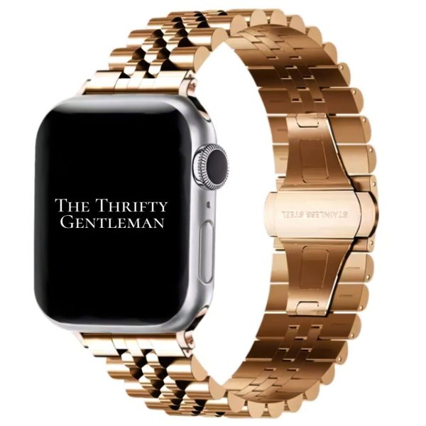Jubilee Metal Strap Apple Watch - Rose Gold