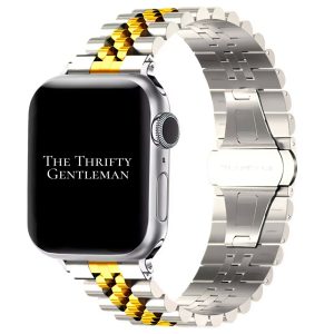 Jubilee Metal Strap Apple Watch - Silver / Gold