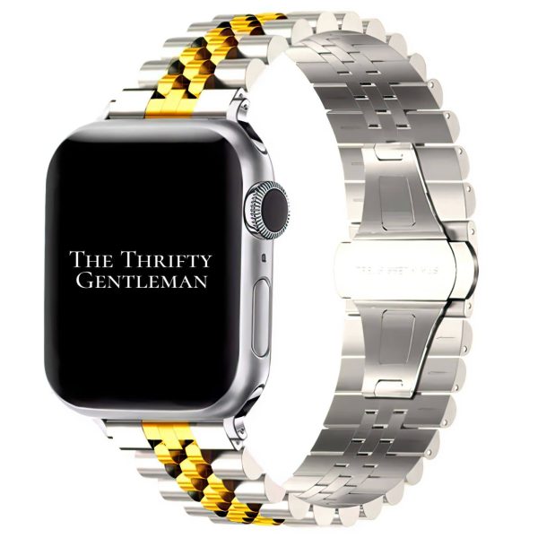 Jubilee Metal Strap Apple Watch - Silver / Gold