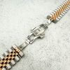Jubilee Metal Strap Apple Watch - Silver / Rose Gold