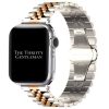 Jubilee Metal Strap Apple Watch - Silver / Rose Gold