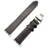Genuine Leather Strap With Butterfly Clasp Apple Watch - Black