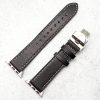 Genuine Leather Strap With Butterfly Clasp Apple Watch - Black