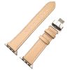 leather-apple-watch-strap-in-cream-with-butterfly-clasp-1.jpg Genuine Leather Strap With Butterfly Clasp Apple Watch - Cream