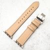 leather-apple-watch-strap-in-cream-with-butterfly-clasp-4.jpg Genuine Leather Strap With Butterfly Clasp Apple Watch - Cream