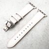 leather-apple-watch-strap-in-white-with-butterfly-clasp-2.jpg Genuine Leather Strap With Butterfly Clasp Apple Watch - White