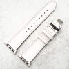 leather-apple-watch-strap-in-white-with-butterfly-clasp-4.jpg Genuine Leather Strap With Butterfly Clasp Apple Watch - White