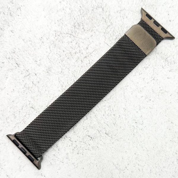 Milanese Mesh Metal Strap Apple Watch - Graphite Grey