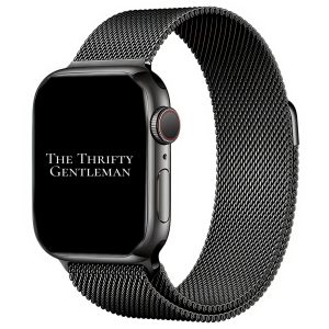 Milanese Mesh Metal Strap Apple Watch - Graphite Grey
