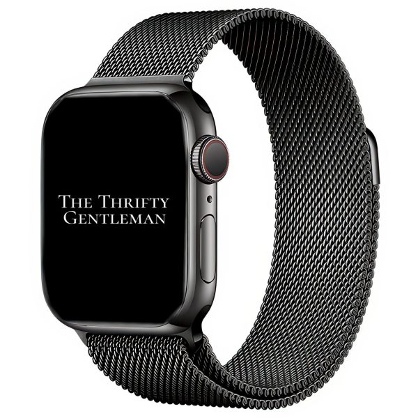 Milanese Mesh Metal Strap Apple Watch - Graphite Grey