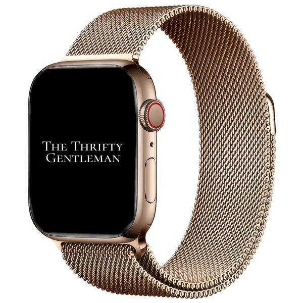 Milanese Mesh Metal Strap Apple Watch - Rose Gold