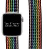 Nylon Sport Strap Apple Watch - Black Rainbow