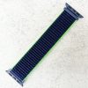 Nylon Sport Strap Apple Watch - Blue Neon Lime