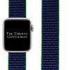 Nylon Sport Strap Apple Watch - Blue Neon Lime