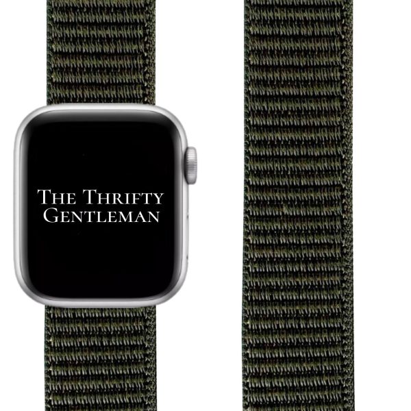 Nylon Sport Strap Apple Watch - Dark Olive Green