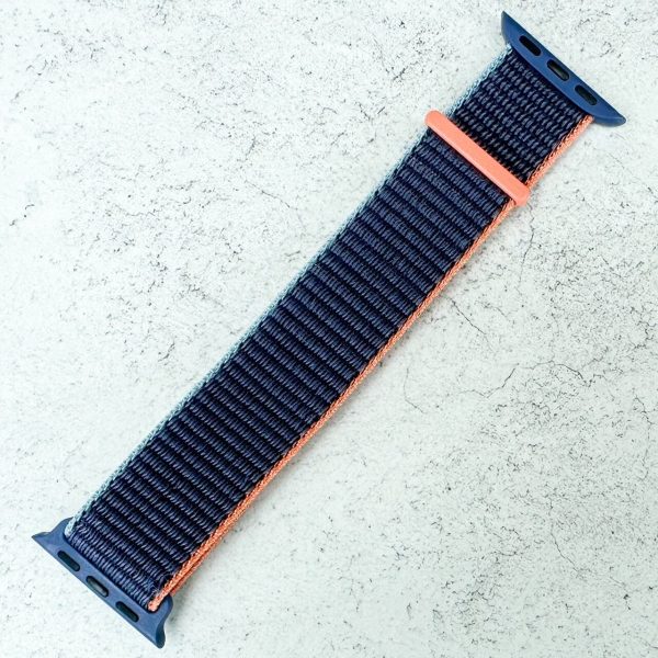 Nylon Sport Strap Apple Watch - Deep Navy Blue