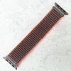 Nylon Sport Strap Apple Watch - Grey Orange