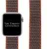 Nylon Sport Strap Apple Watch - Grey Orange