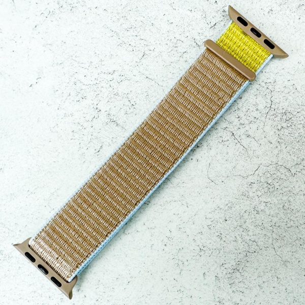 Nylon Sport Strap Apple Watch - Khaki Yellow
