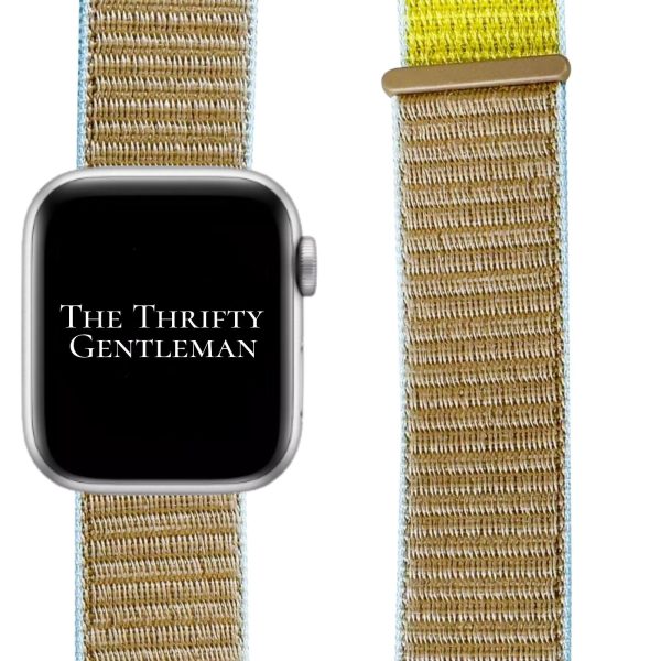 Nylon Sport Strap Apple Watch - Khaki Yellow